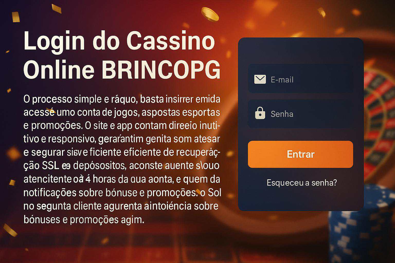 Não Perca tempo, o rRgistro na site BRINCOPG  